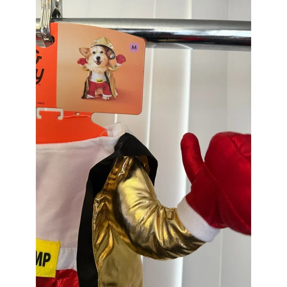 New Boots and Barkley Dog Boxing Champ Frontal Halloween Costume Size Medium